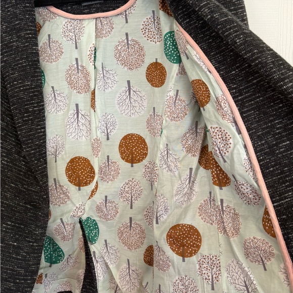 Anthropology Cartonnier Black Tweed Lined Blazer - Picture 3 of 7